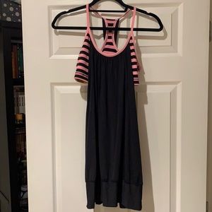 Black and Pink Lululemon No Limits Tank